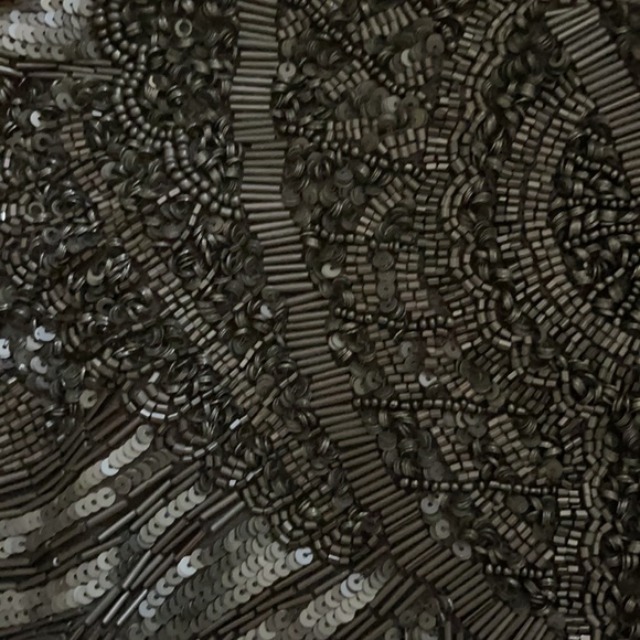 Black mini skirt with beading and sequin detail - Picture 4 of 4